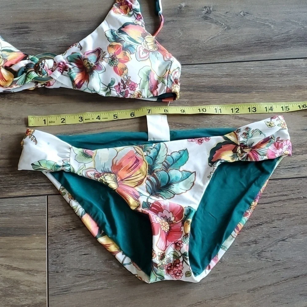NEW Becca Womens Emma Top+Bottom Swim Bikini sz M